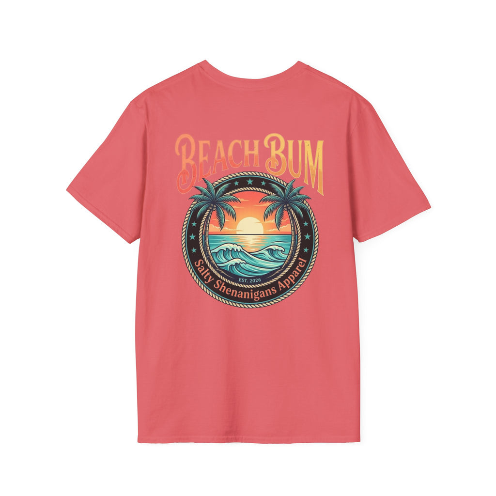 Beach Bum Coastal Sunset T-Shirt Printify