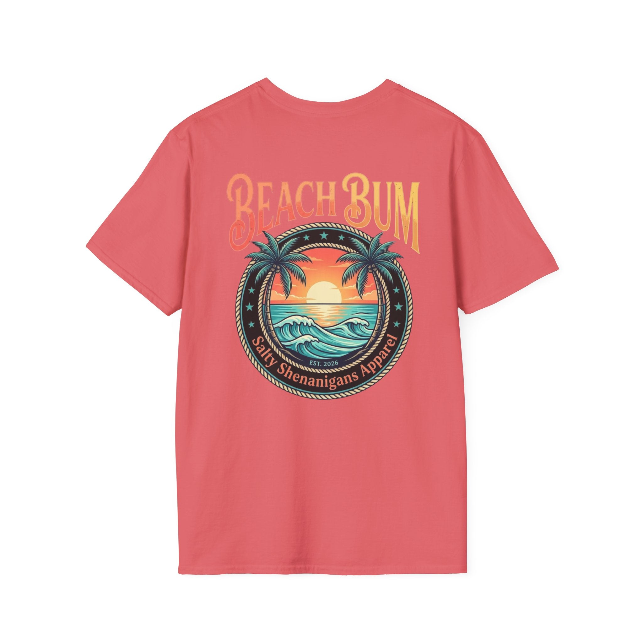 Beach Bum Coastal Sunset T-Shirt Printify