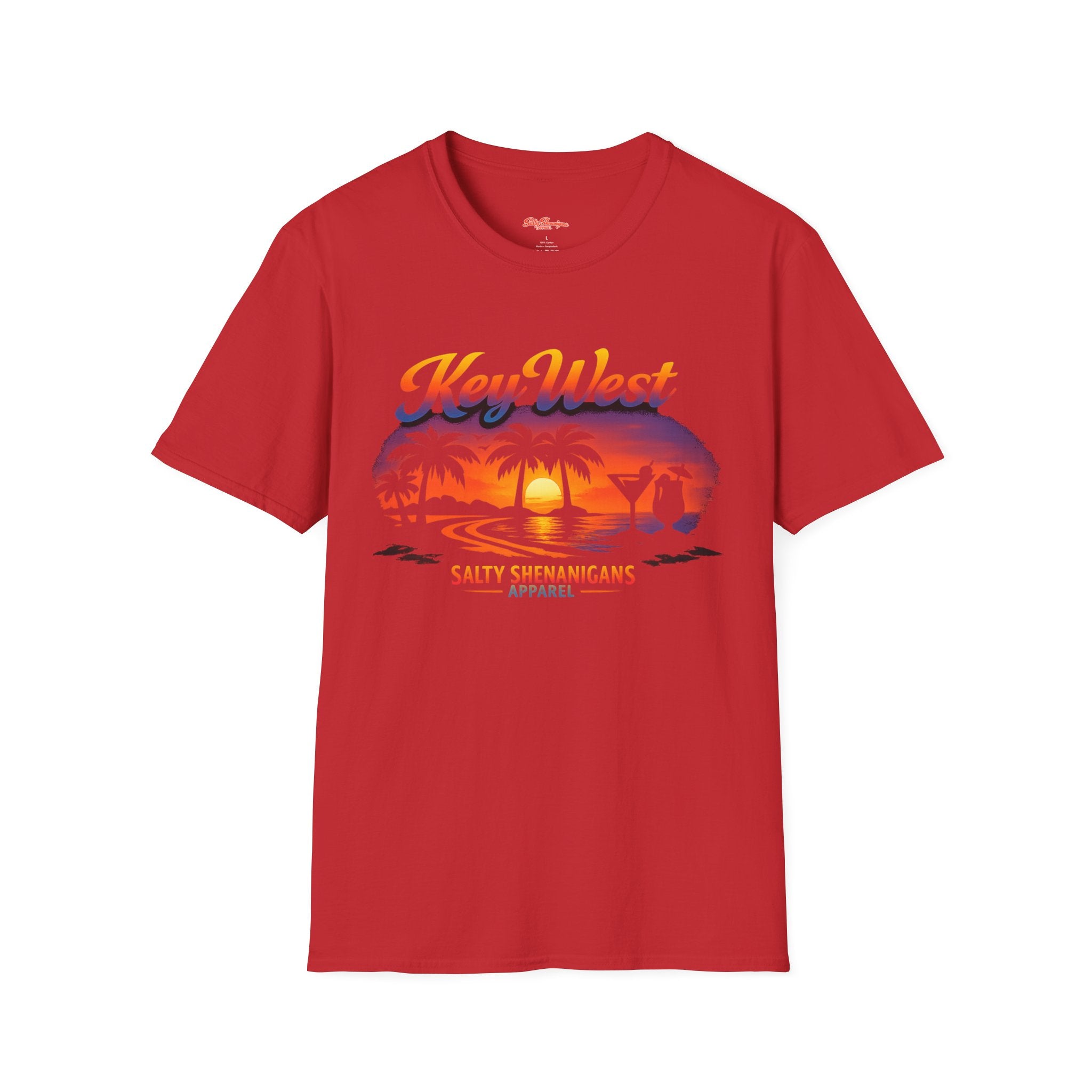 Key West Beach Palm T-Shirt Printify