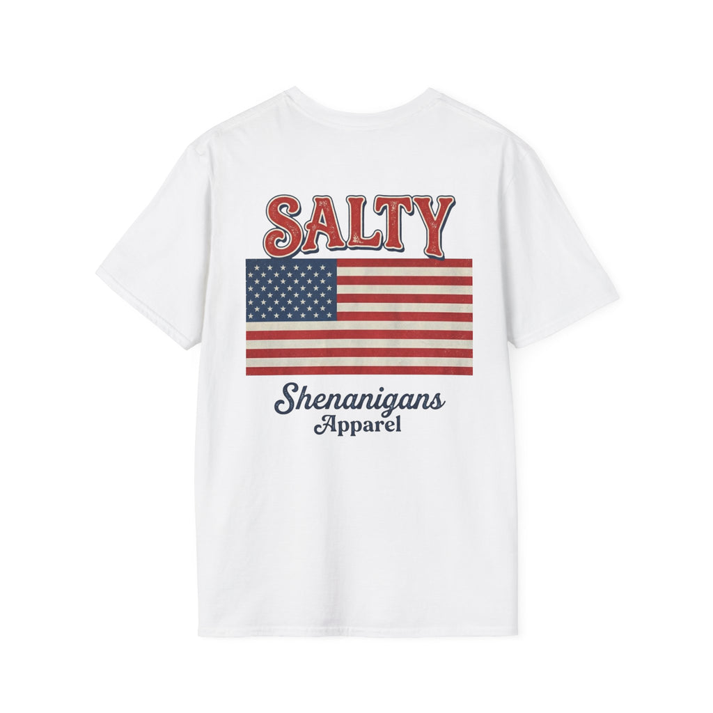 American Flag  Salty Shenanigans Apparel  T-Shirt Printify