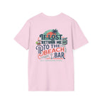 If Lost Return Me To The Beach Bar T-Shirt | Funny Coastal Vacation Graphic Tee | Gildan 64000 | Salty Shenanigans Apparel Printify