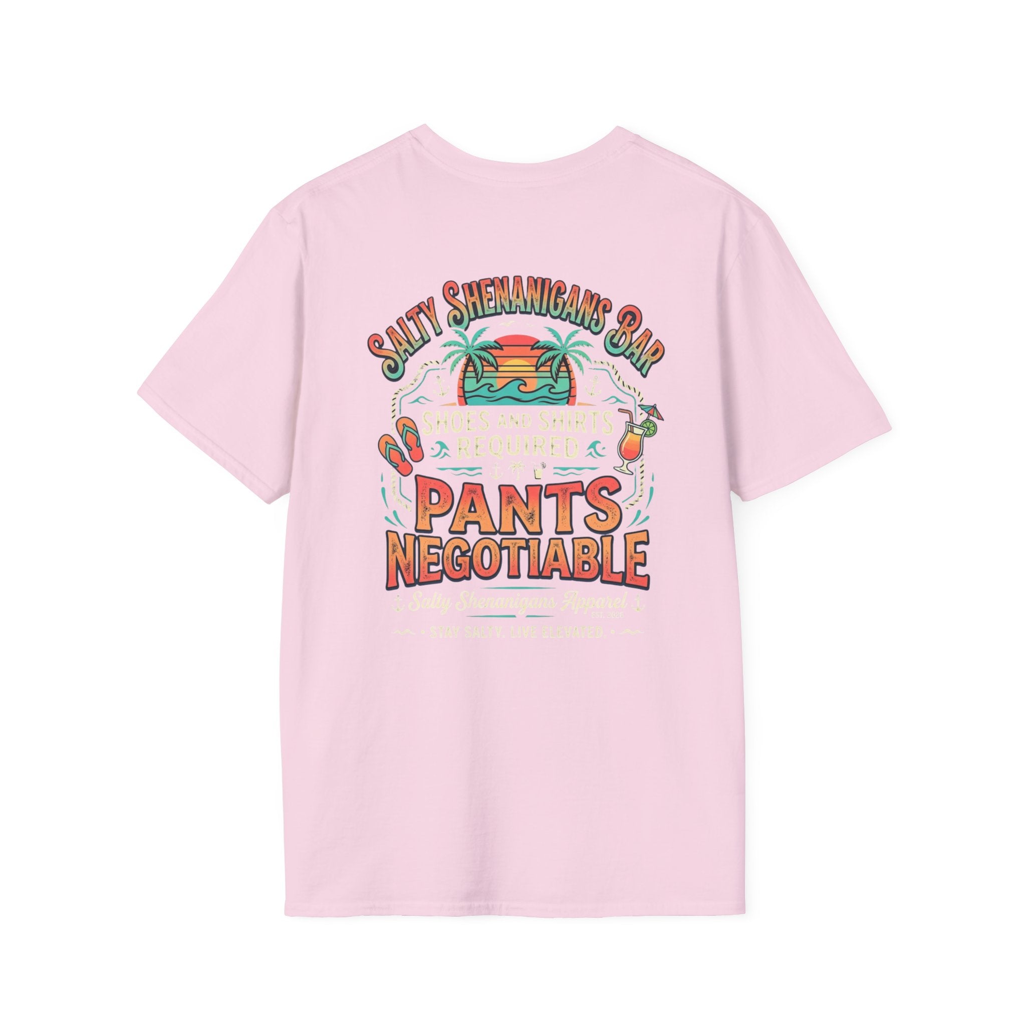 Pants Negotiable Beach Bar T-Shirt Printify
