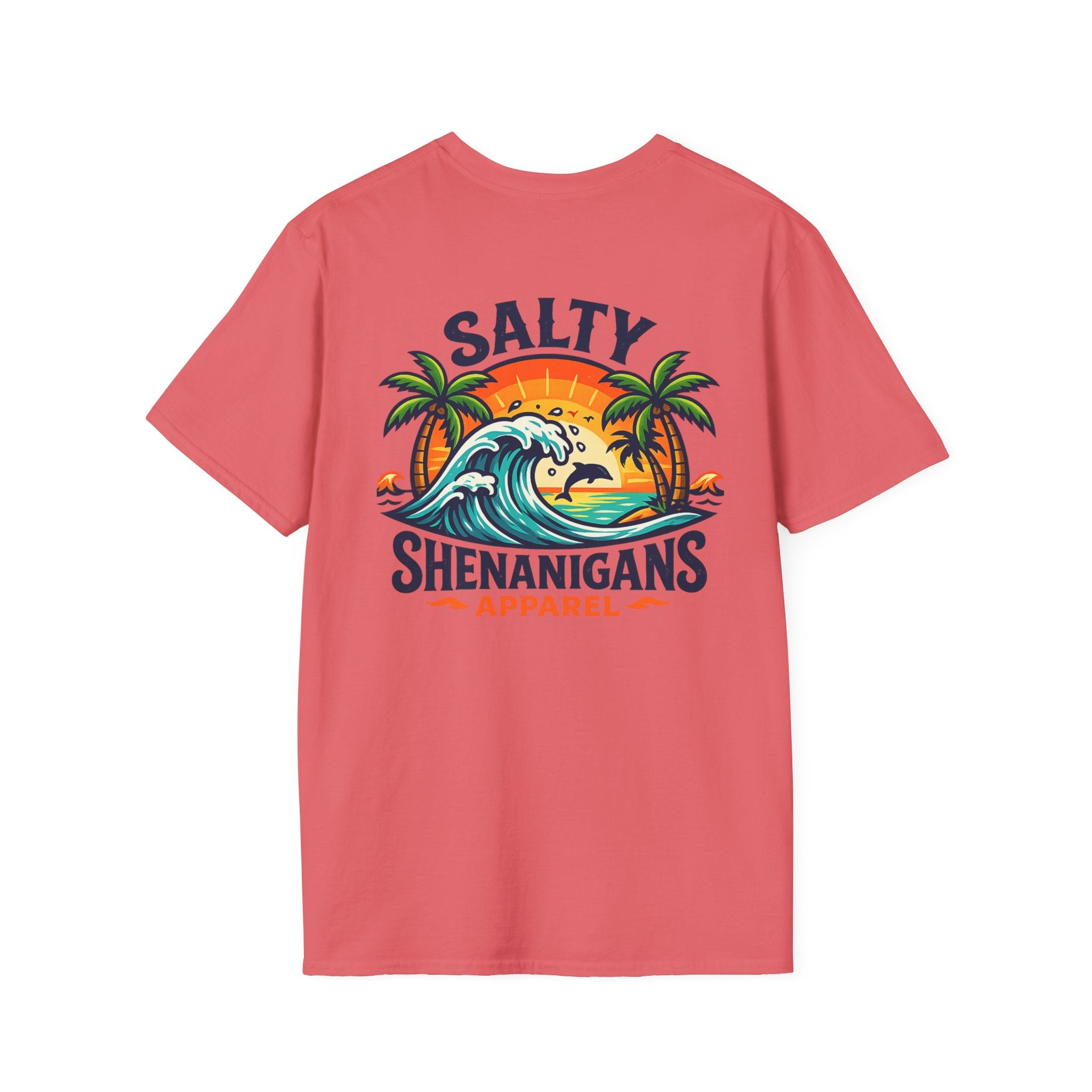 Salty Shenanigans Apparel Beach T-Shirt Printify