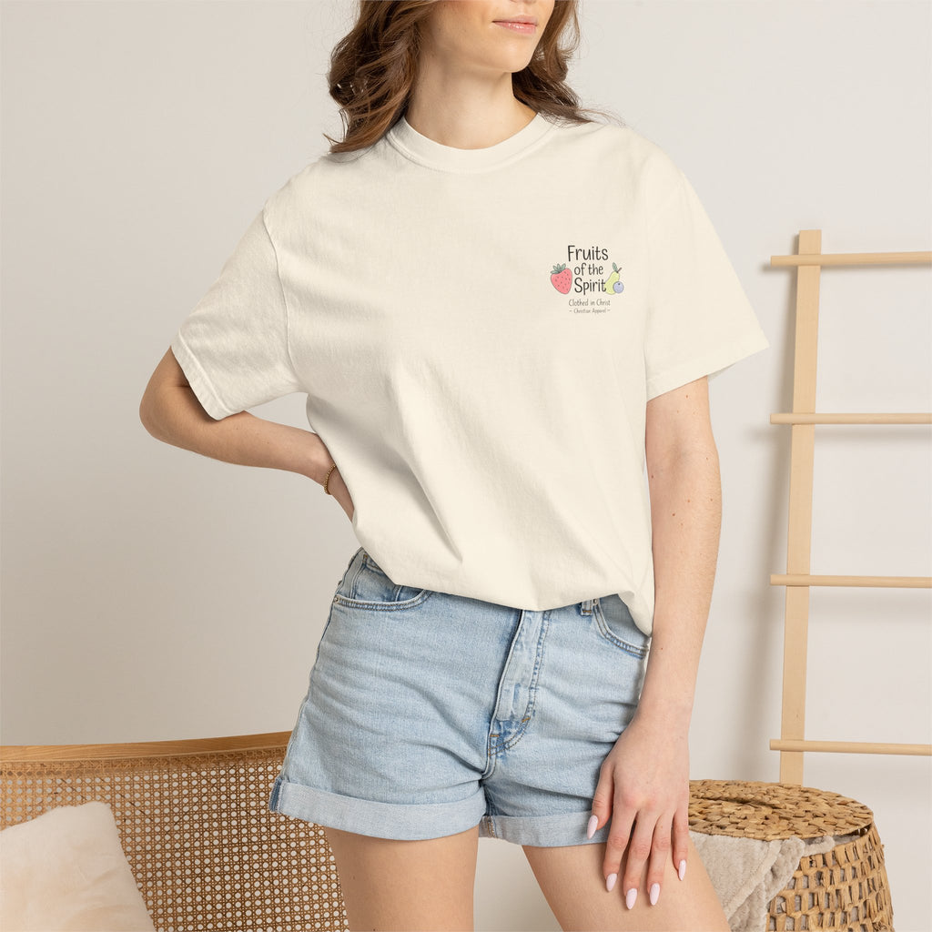 Fruits of the Spirit T‑Shirt — Colorful Fruit Faith Graphic Tee Printify