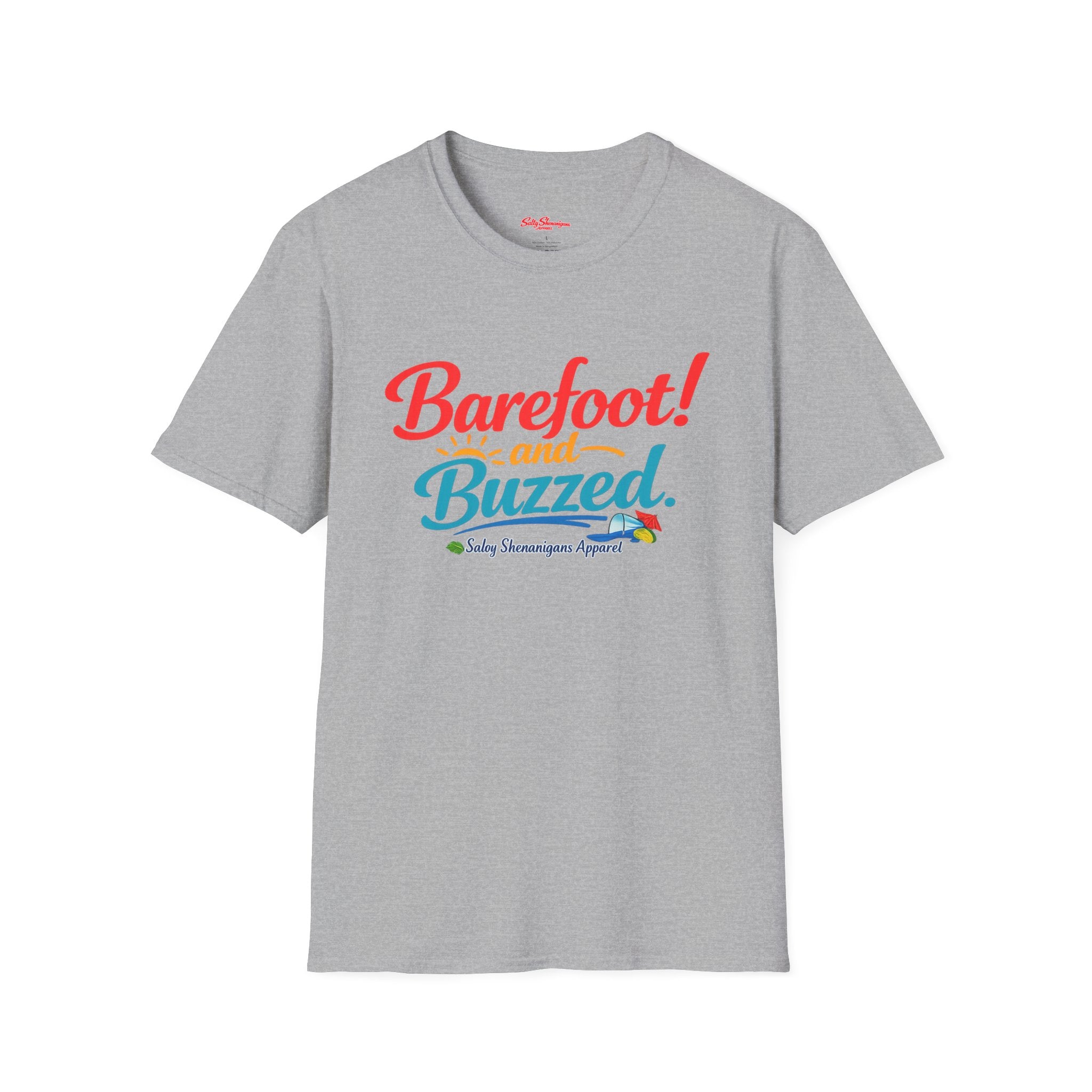 Barefoot And Buzzed T-shirt Salty Shenanigans Apparel Printify