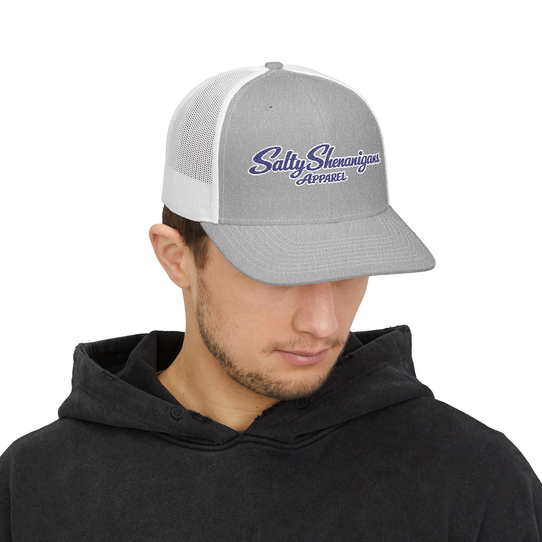 Salty Shenanigans Apparel Vintage Snapback Trucker Cap Printify