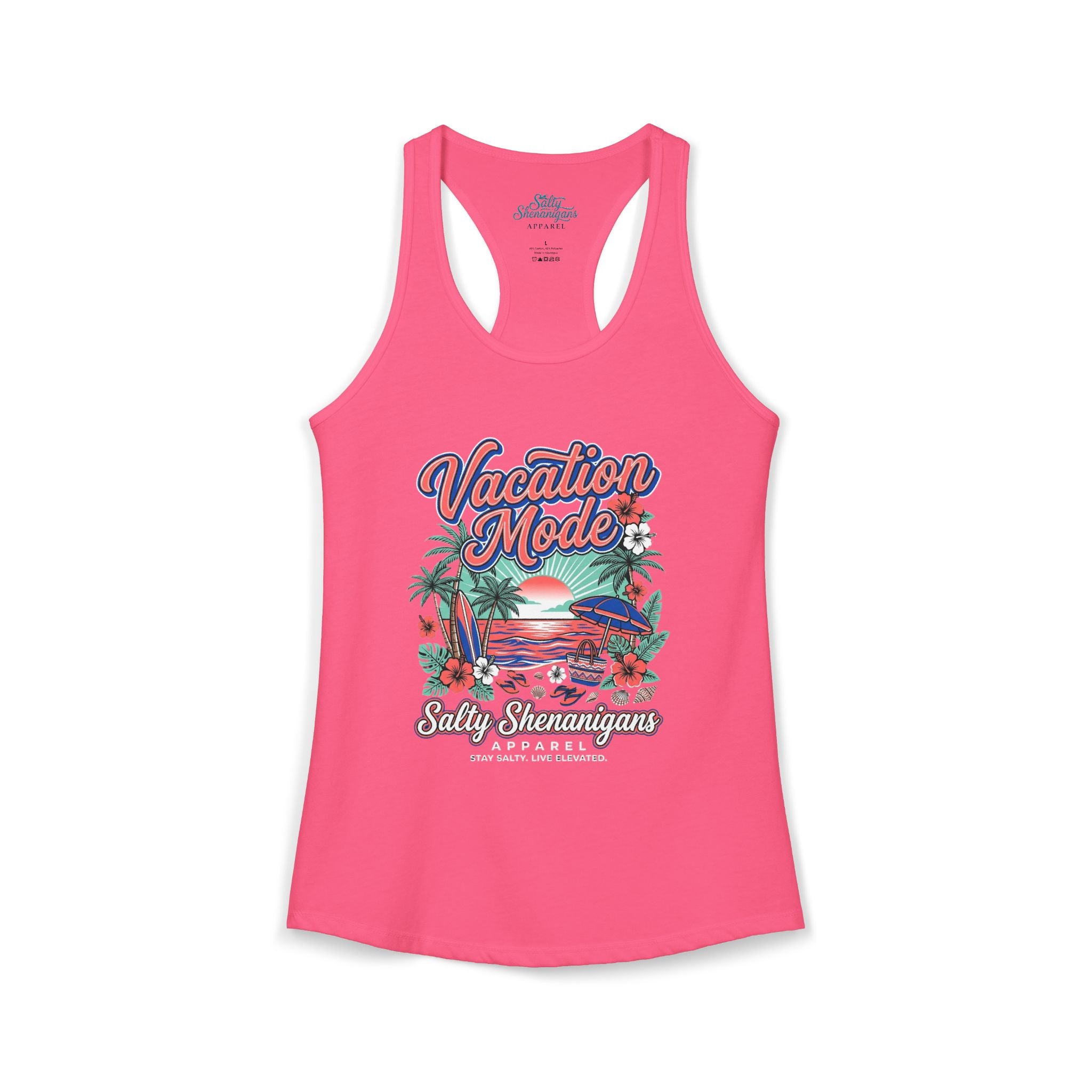 Vacation Mode Women's Beach Tank Top Printify