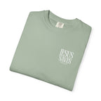 Jesus Saves T-Shirt — Minimal Embossed Religious Tee Printify