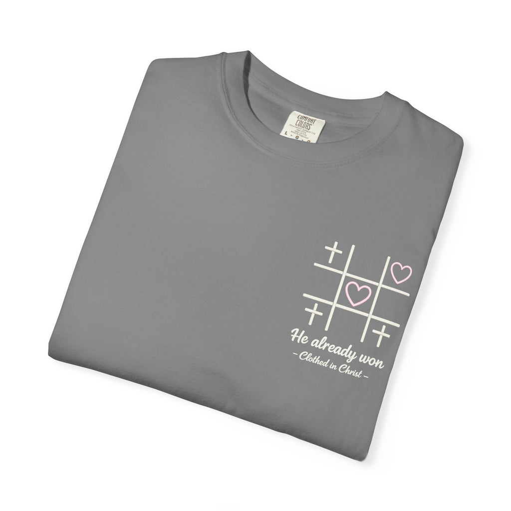 Minimal Heart Tic-Tac-Toe T-Shirt Printify