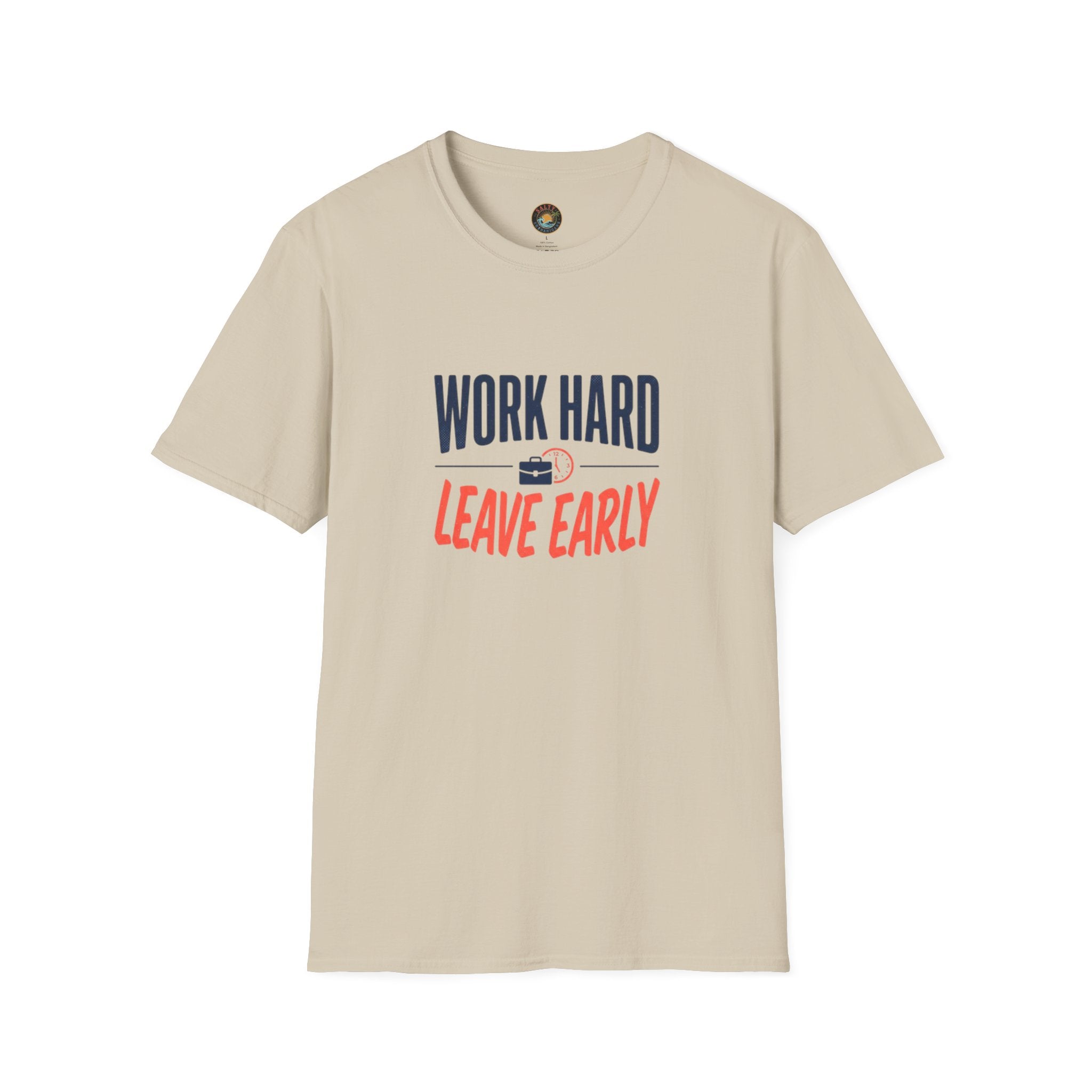 Work Hard Leave Early T-Shirt | Salty Shenanigans Funny Graphic Tee