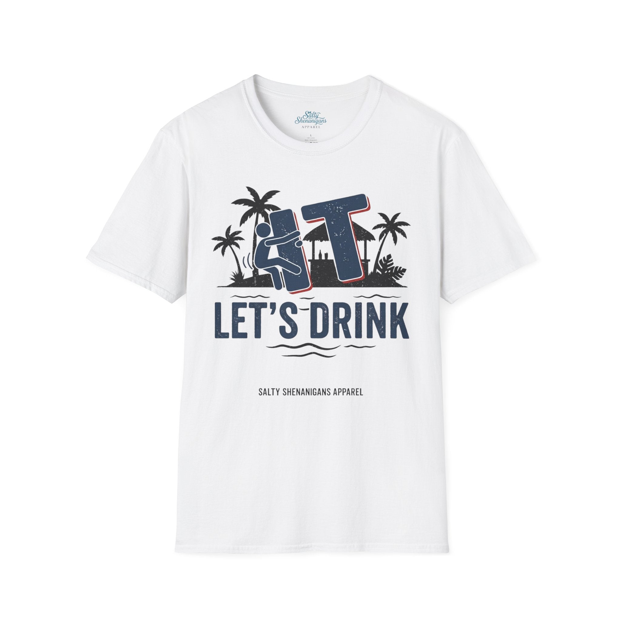 Let's Drink Coastal Graphic Tee Printify