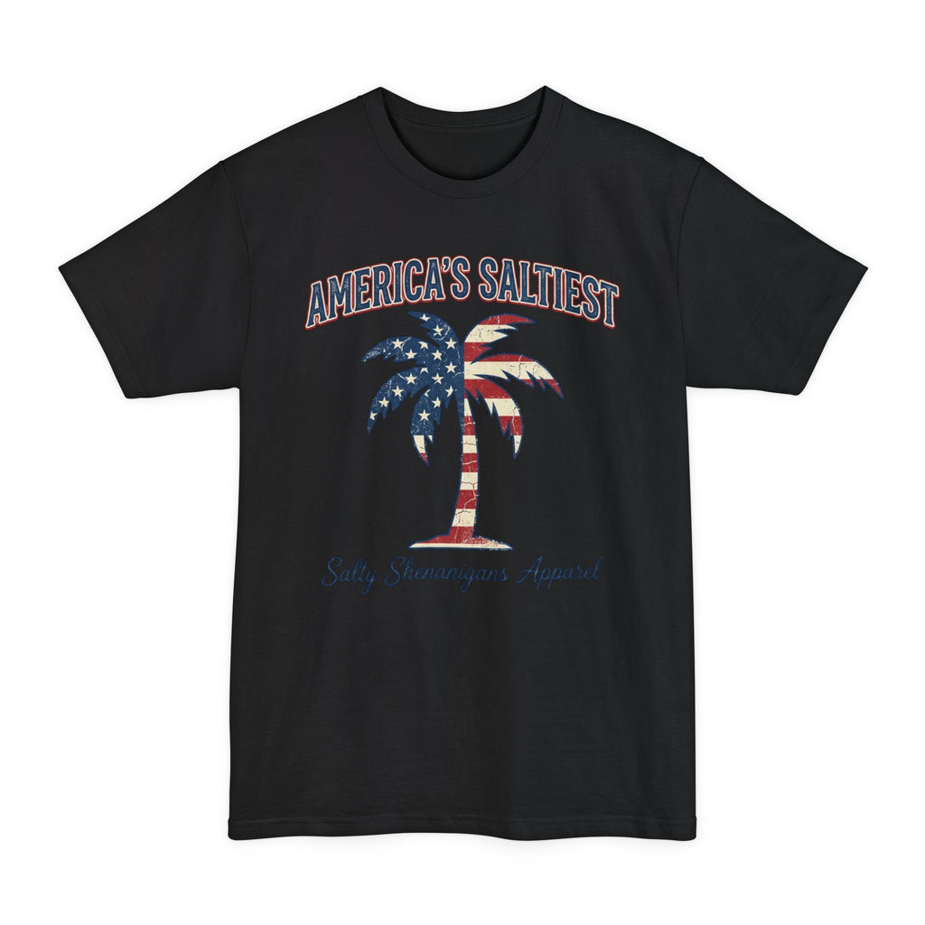 Americas Saltiest Tall T-Shirt — Salty Shenanigans Apparel Patriotic Tee Printify
