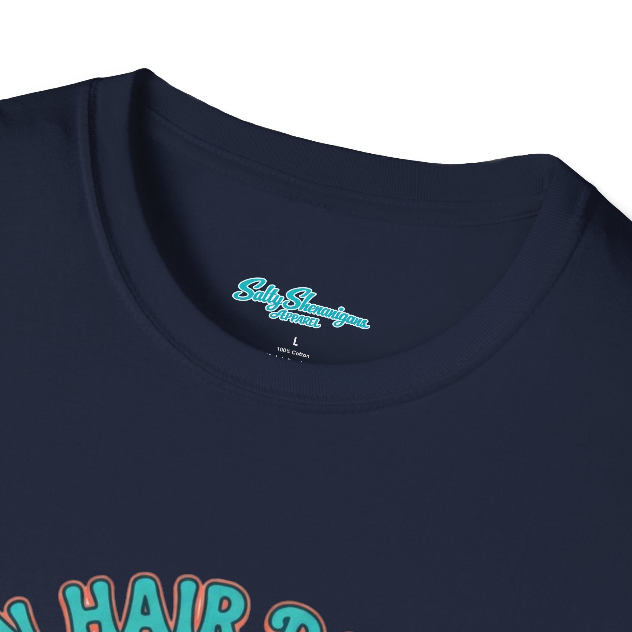 Ocean Hair Don't Care Salty Shenanigans Apparel  T-Shirt Printify
