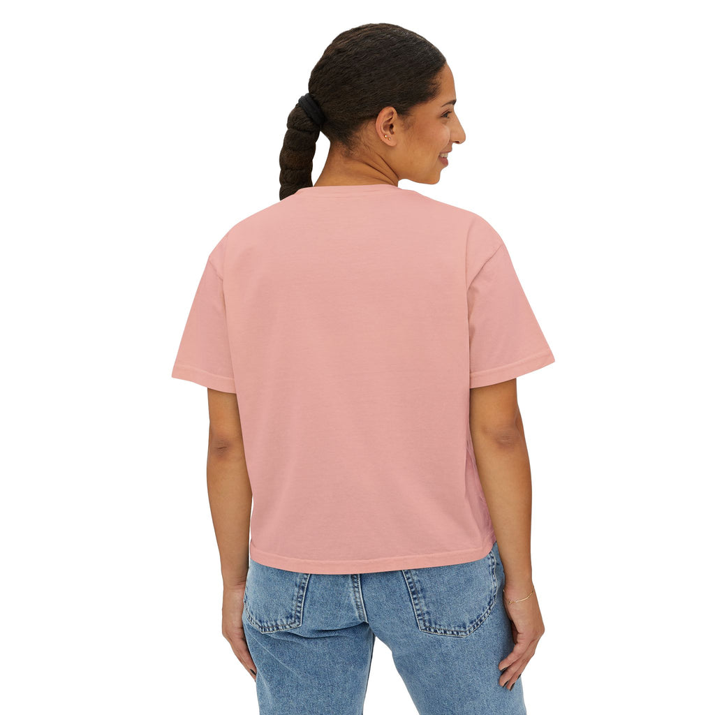 SALT Women's Boxy Tee - 'Salty Shenanigans' Beach Sunset Graphic Printify