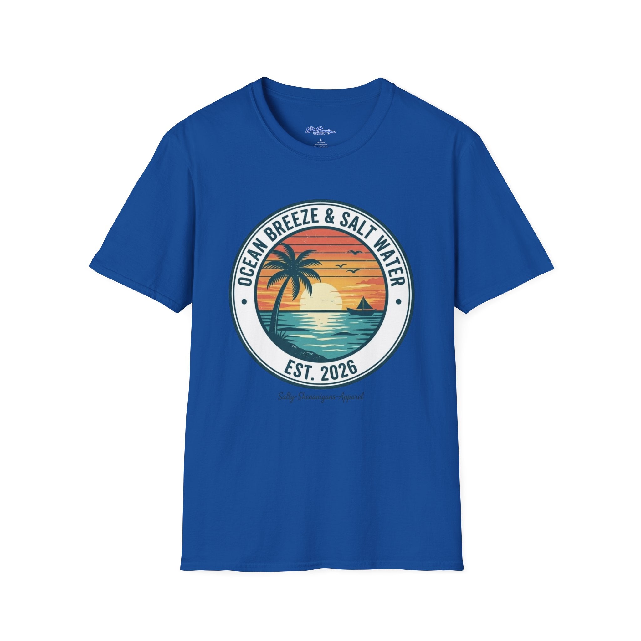 Copy of Salty Shenanigans Apparel Ocean Breeze & Salt Water T-Shirt Printify