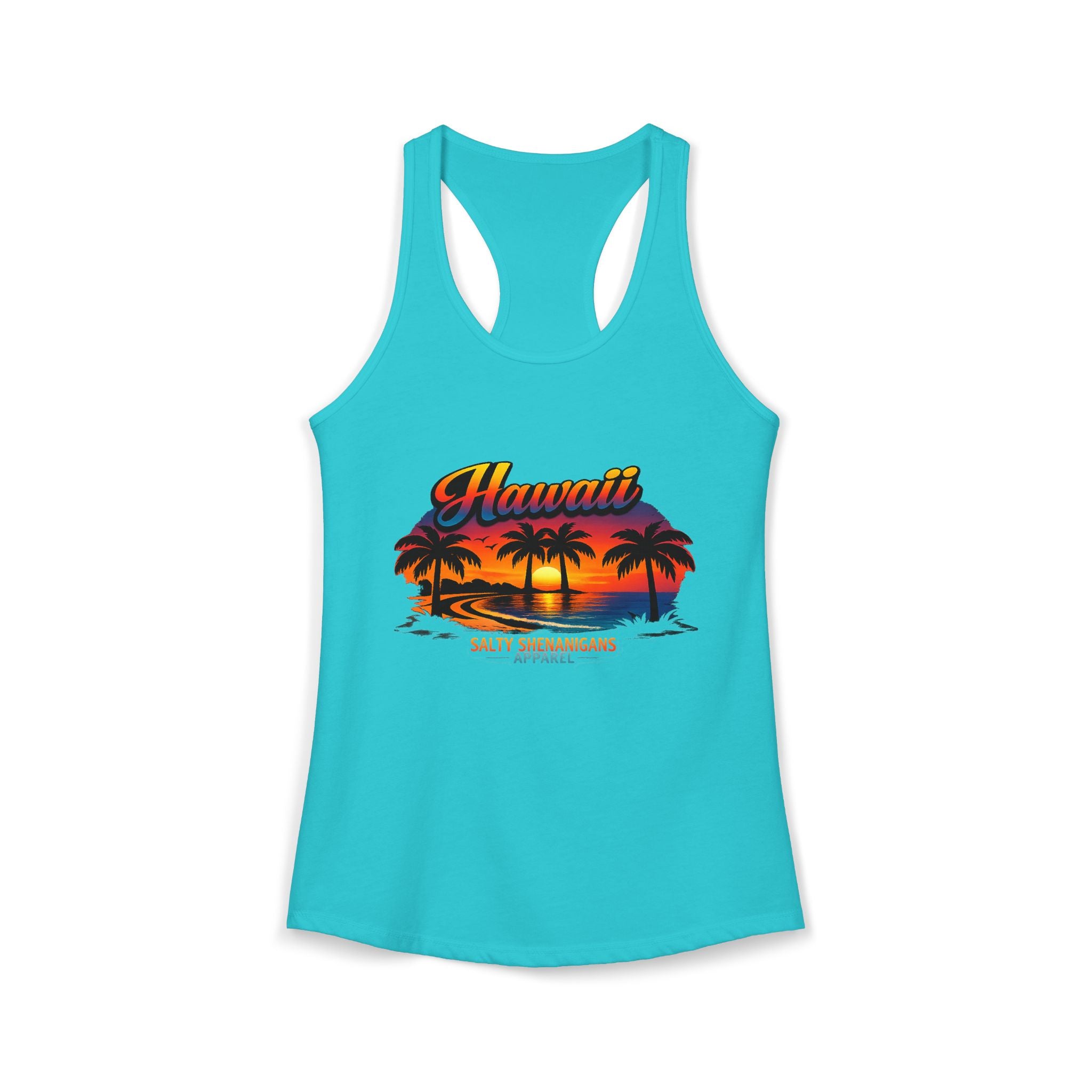Women's Salty Shenanigans Hawaii Racerback Tank Printify