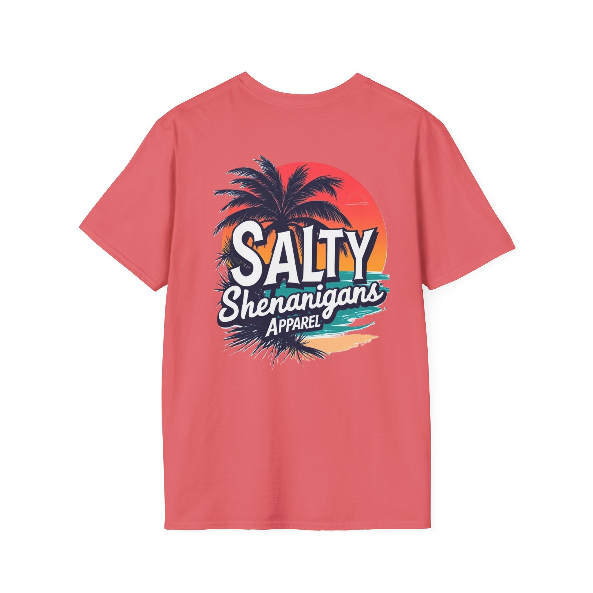 Salty Shenanigans Apparel Beach Palm T-Shirt Printify