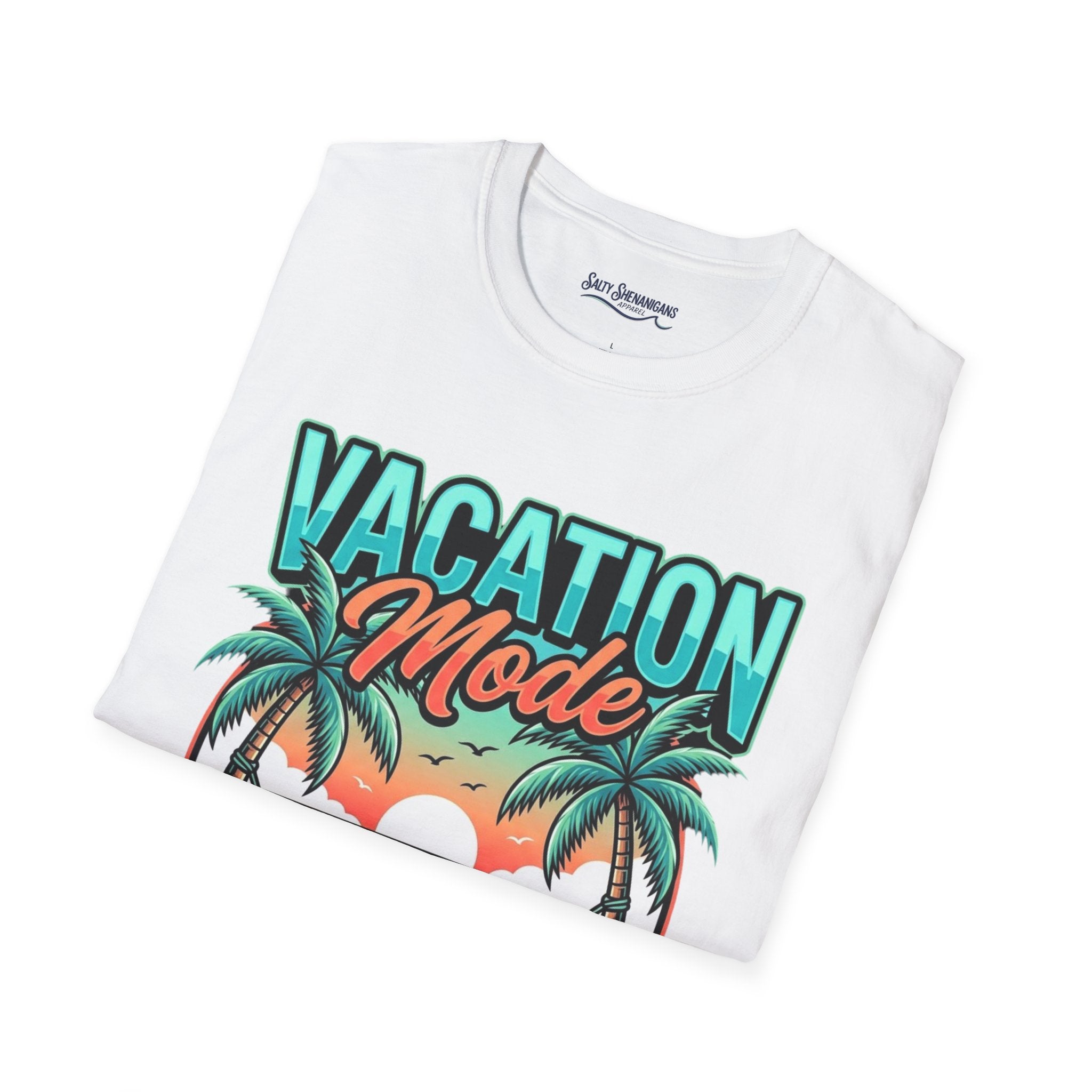 Vacation Mode Sunset Hammock Beach Tee Printify