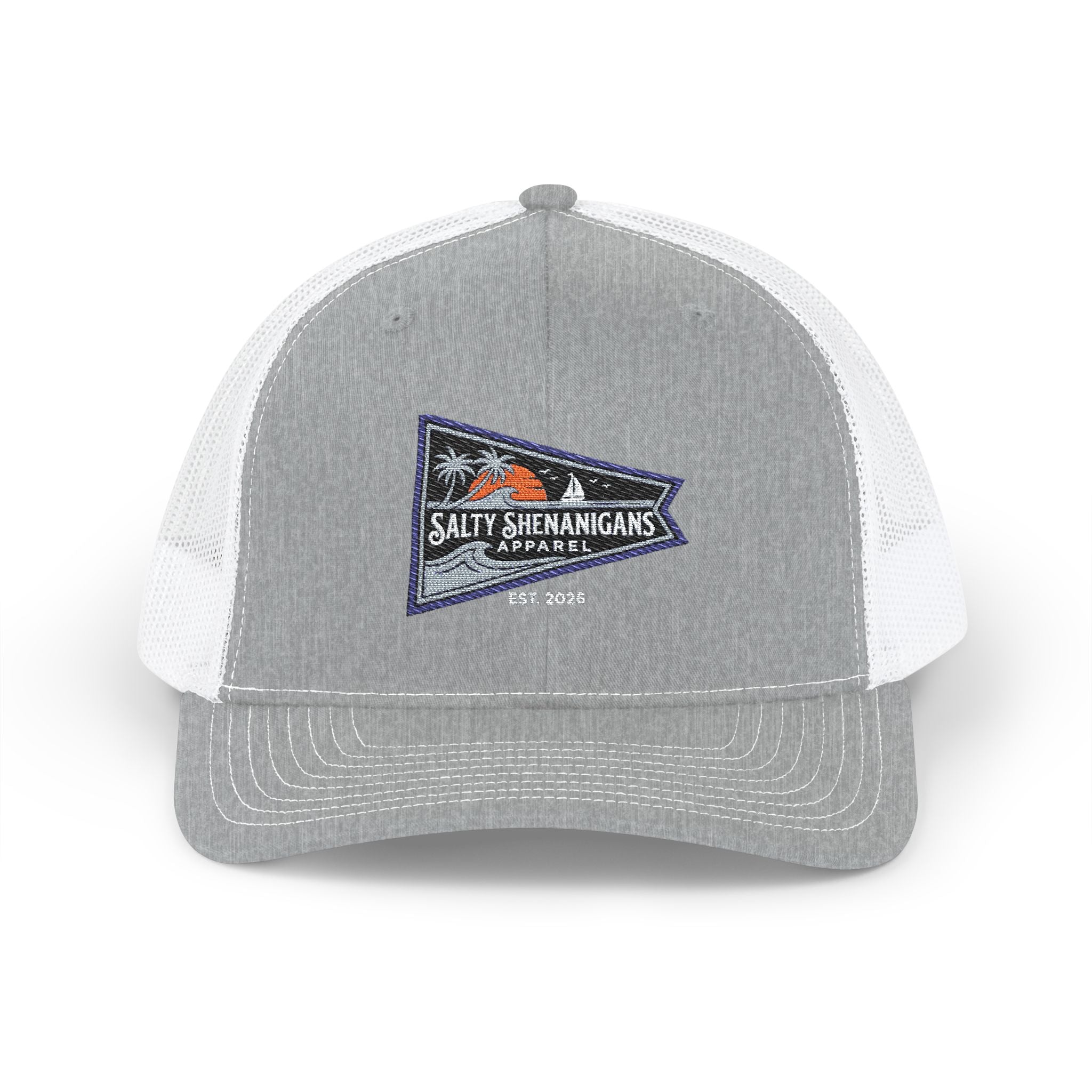 Salty Shenanigans Premium Coastal Yacht Club Burgee Logo Printify