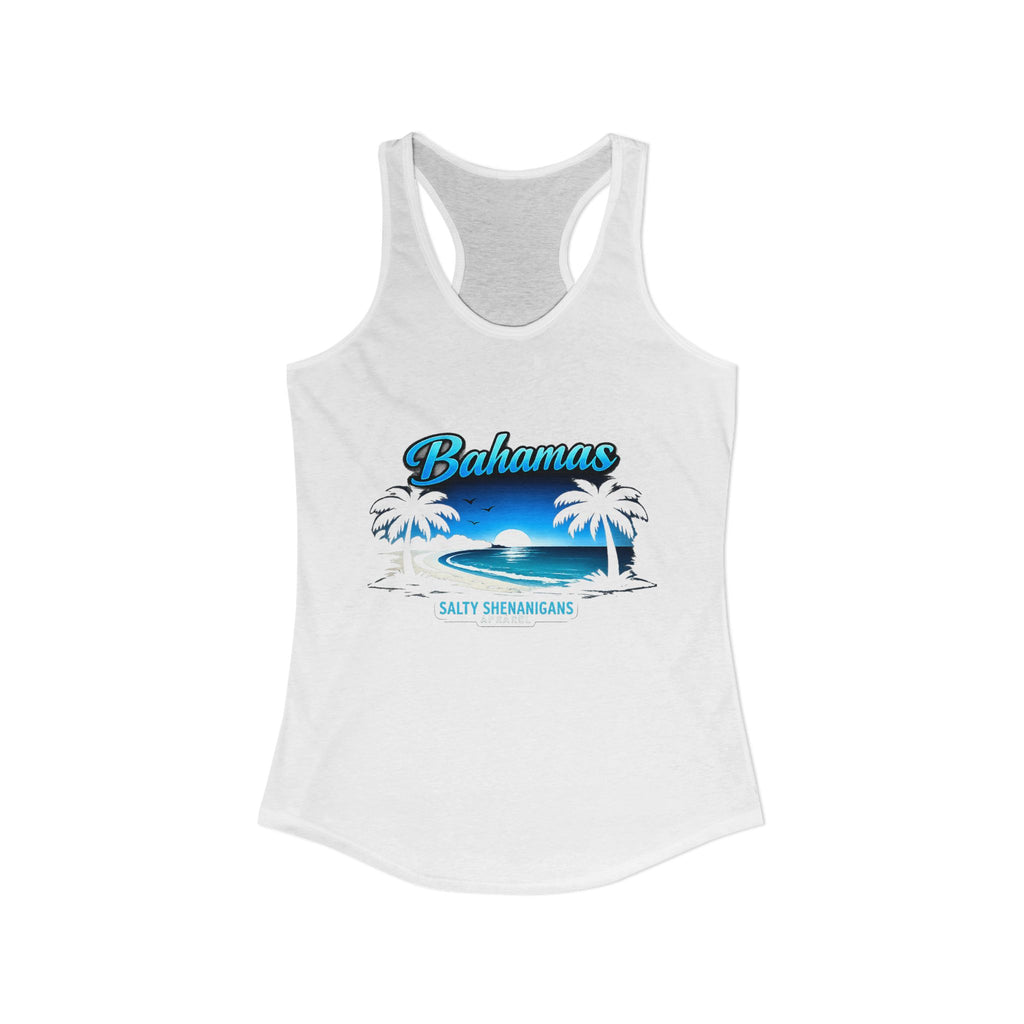 Women's Salty Shenanigans Bahamas Racerback Tank Printify