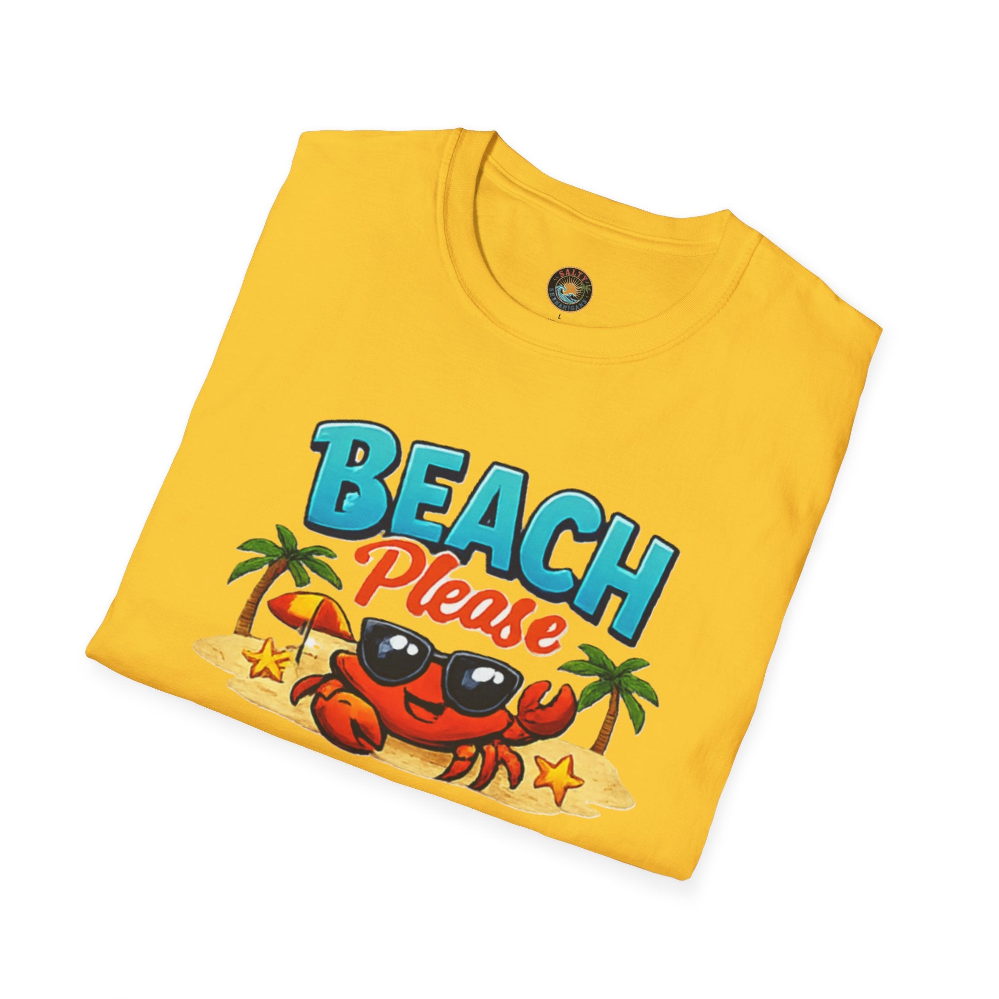 Beach Please T-Shirt | Salty Shenanigans Funny Vacation Tee
