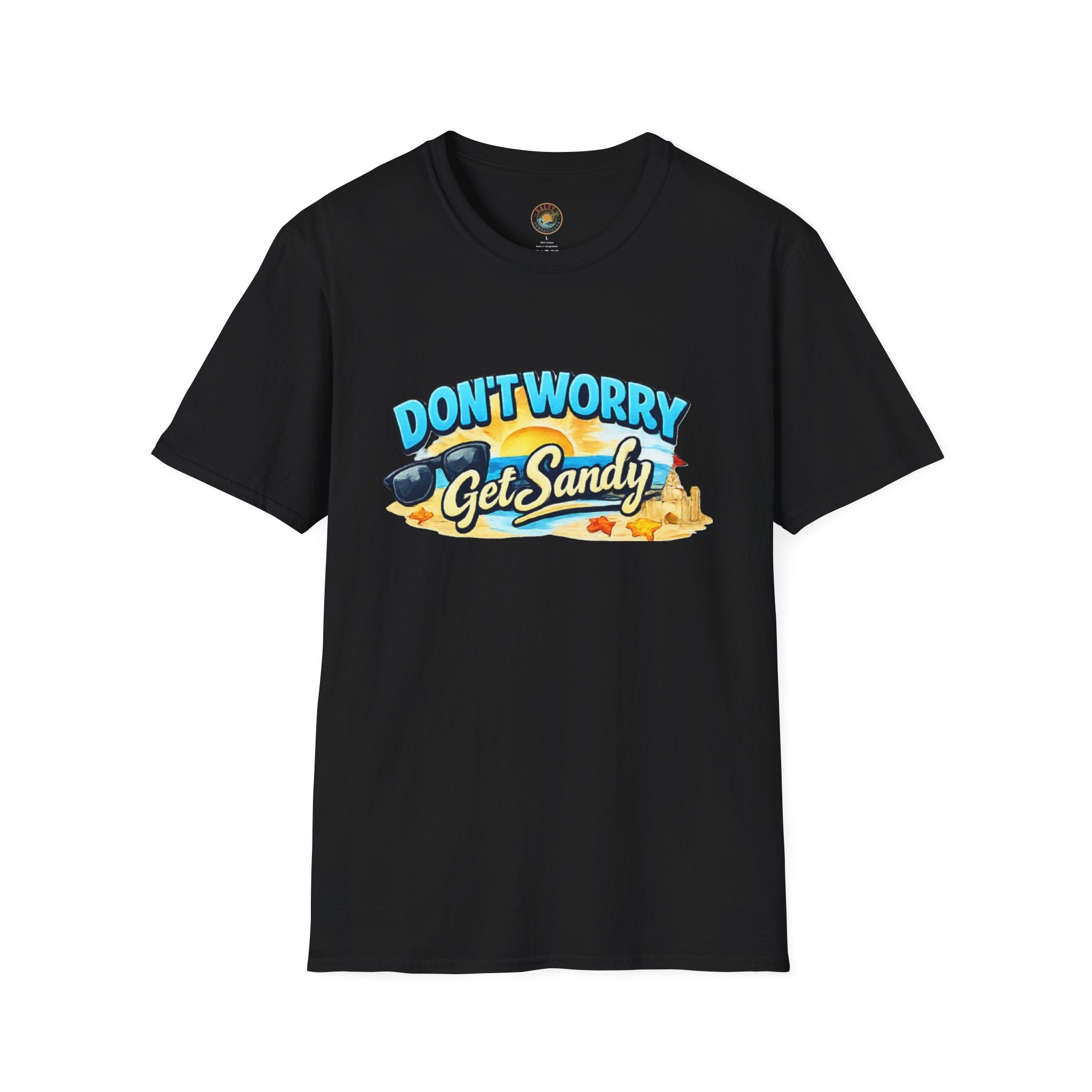 Don't Worry, Get Sandy T-Shirt | Salty Shenanigans Funny Beach Tee