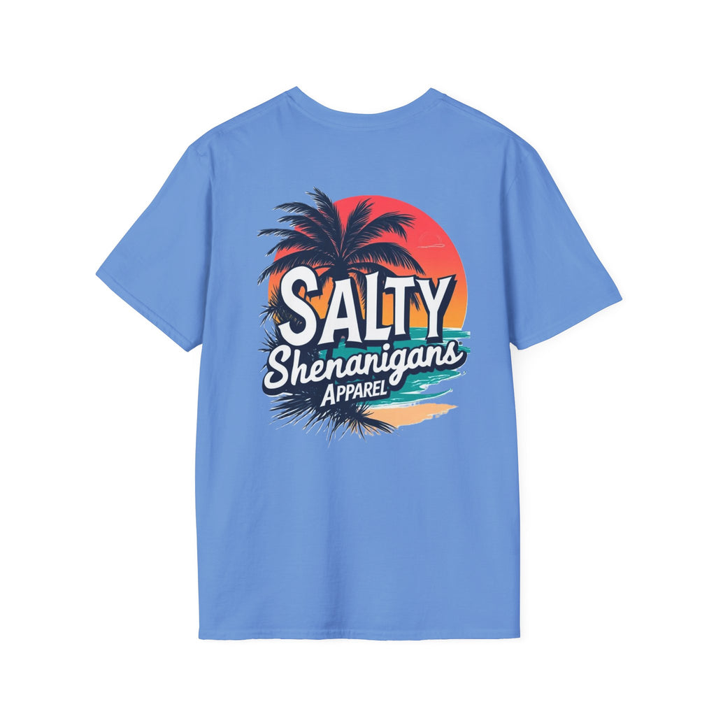 Salty Shenanigans Apparel Beach Palm T-Shirt Printify