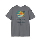 Salty Shenanigans Apparel Never Late To Happy Hour T-Shirt Printify