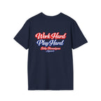 Work Hard Play Hard Funny T-shirt Salty Shenanigans Apparel Printify