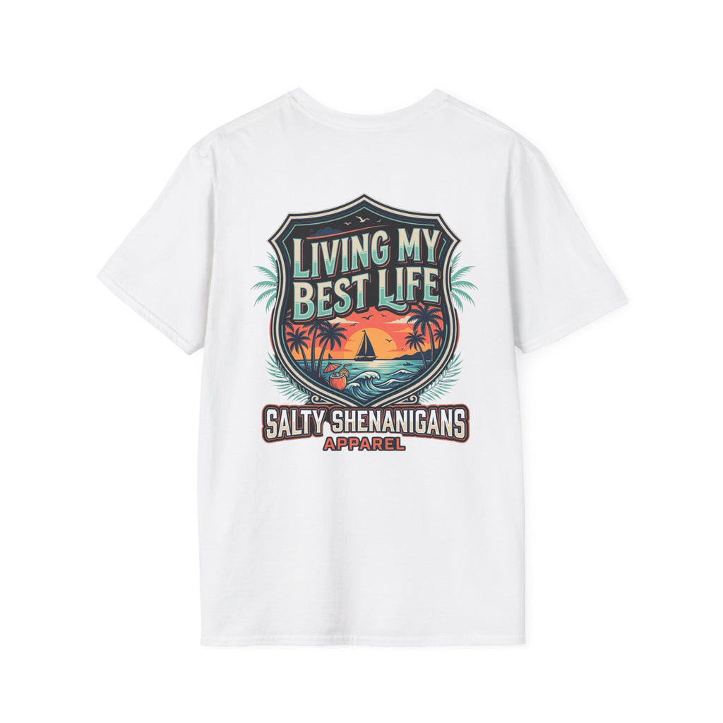 Living My Best Life Shirt | Beach Vacation Tee Printify
