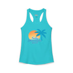 Women's Salty Shenanigans Palm Sun Racerback Tank Printify