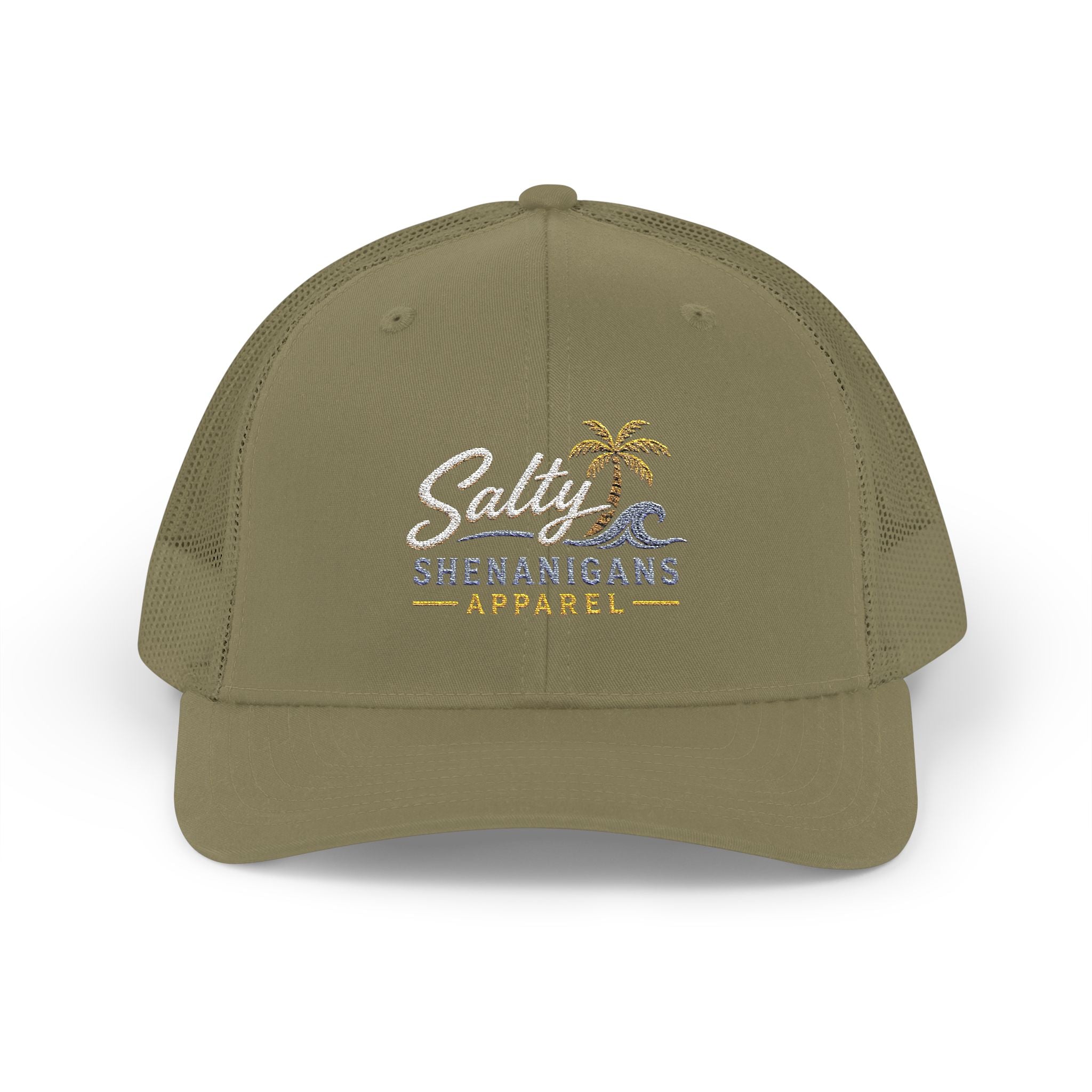 Salty Shenanigans Apparel Classic Coastal Snapback Trucker Hat Printify