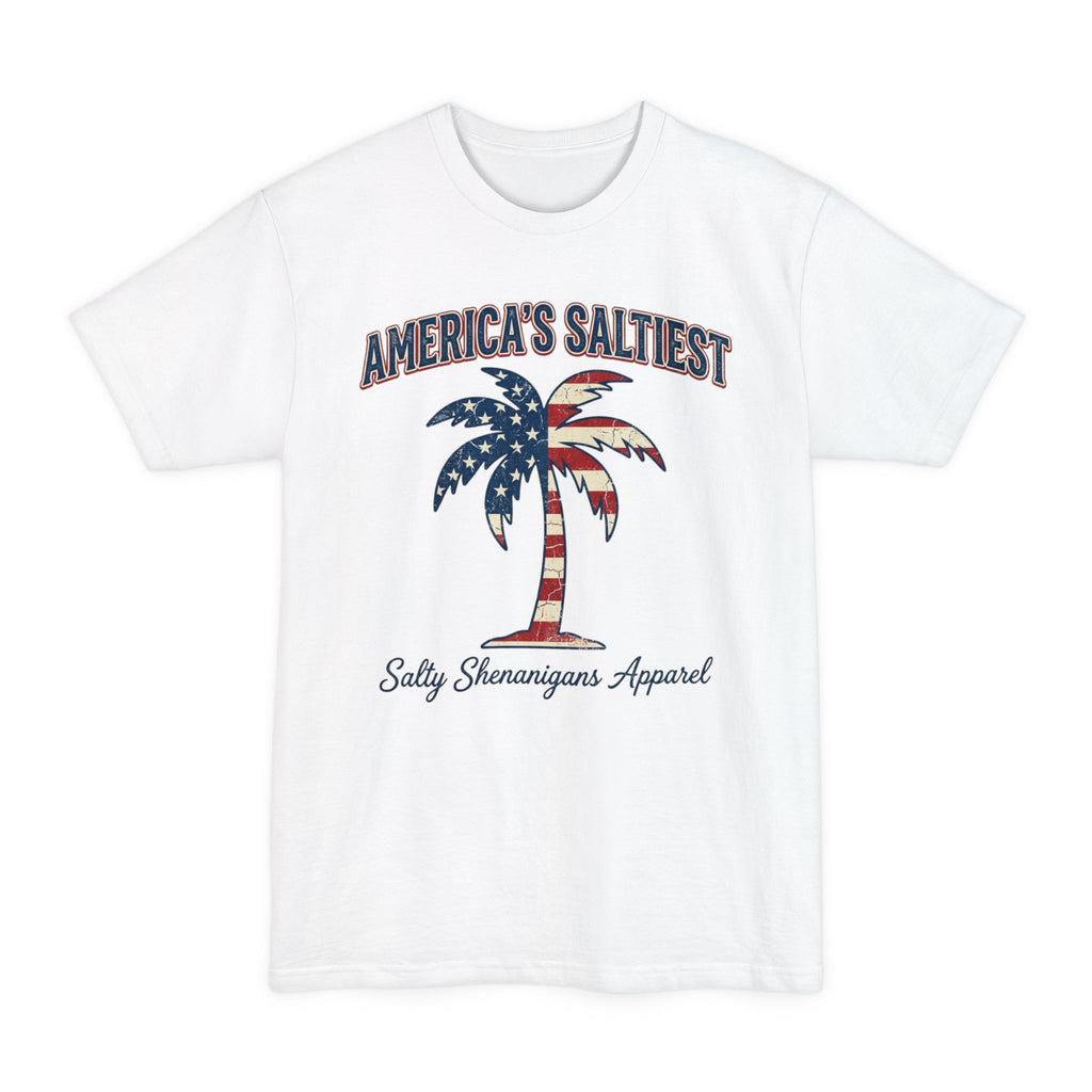 Americas Saltiest Tall T-Shirt — Salty Shenanigans Apparel Patriotic Tee Printify