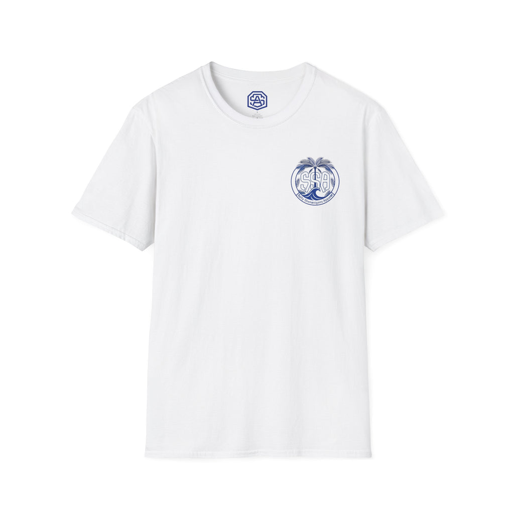 Salty Shenanigans Apparel The Beach Is My Happy Place T-Shirt Printify