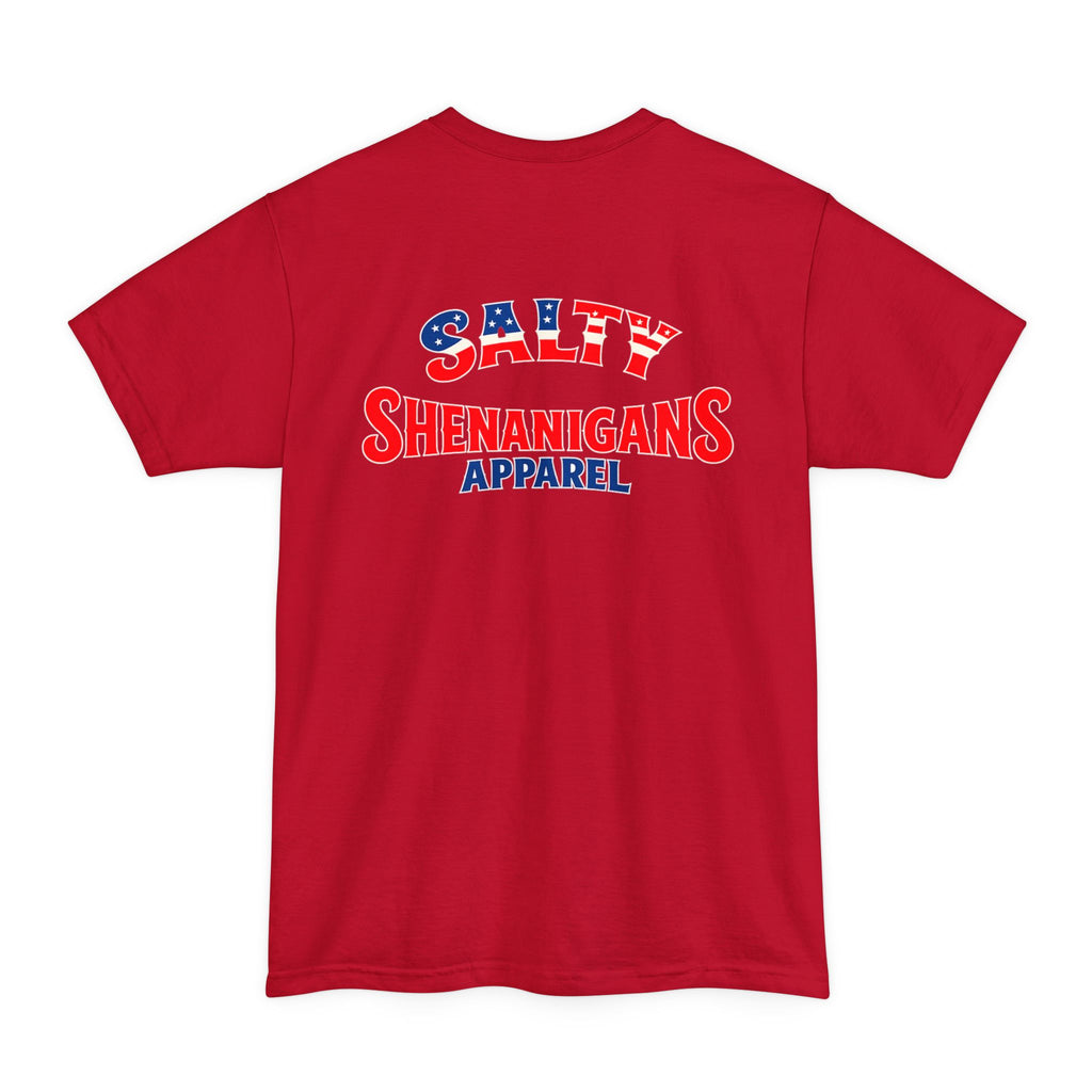 Patriotic Salty Shenanigans Shirt Tee Tall Printify