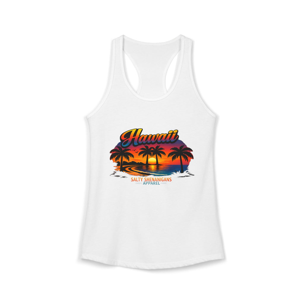 Women's Salty Shenanigans Hawaii Racerback Tank Printify