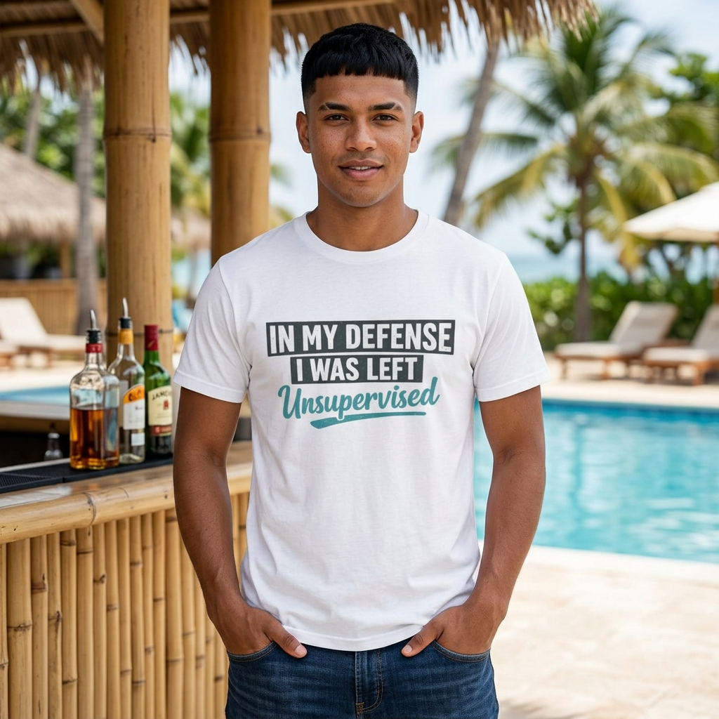 In My Defense I Was Left Unsupervised T-shirt Salty Shenanigans Apparel Printify