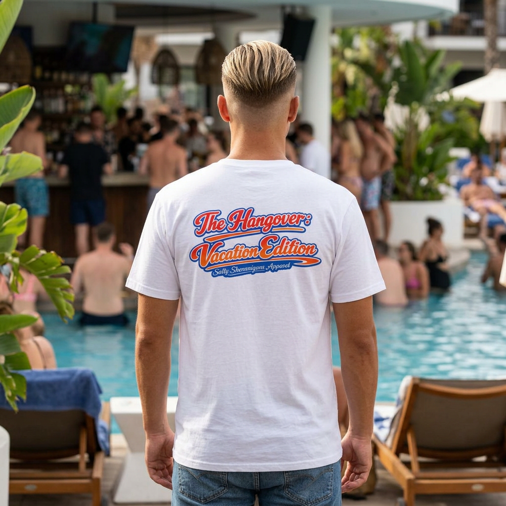 Salty Shenanigans Apparel The Hangover Vacation Edition Funny T-Shirt Printify