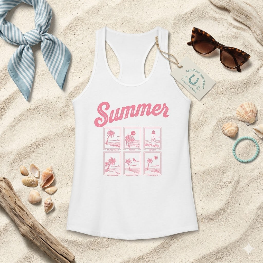 Women's Summer Racerback Tank Printify