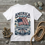 Salty Shenanigans Apparel America 250 Beach Palm T-Shirt Printify