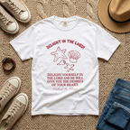 Clothed In Christ T‑Shirt —Delight In The Lord Tee Printify
