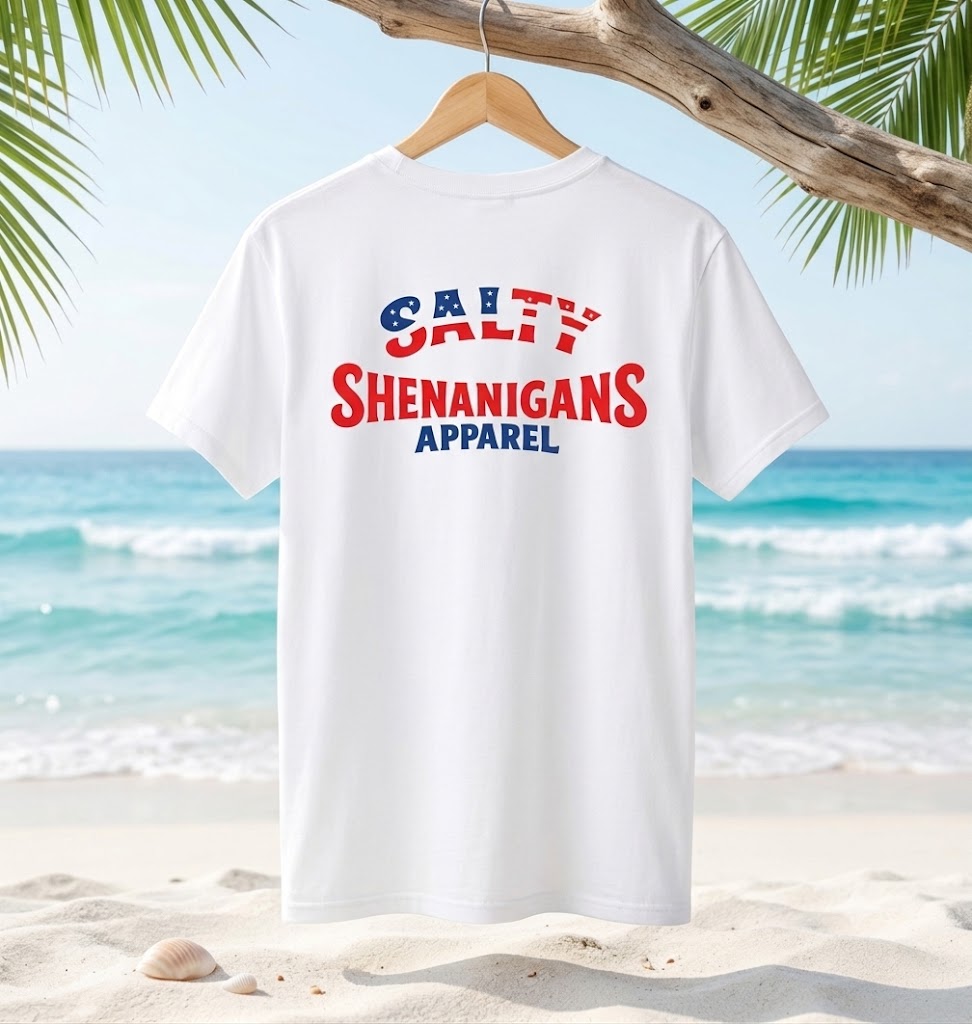 Patriotic Salty Shenanigans Apparel Tall T-Shirt Printify