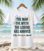 The Man The Myth The Legend Salty Shenanigans Apparel Tall T-Shirt Printify