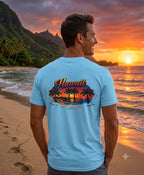 Hawaii Beach Palm T-Shirt Printify