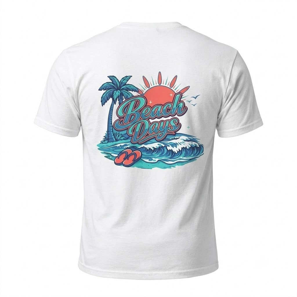 Salty Shenanigans Apparel Beach Days Palm T-Shirt Printify
