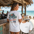 If Lost Return Me To The Beach Bar T-Shirt | Funny Coastal Vacation Graphic Tee | Gildan 64000 | Salty Shenanigans Apparel Printify