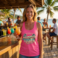 Summer Vibes Women's Racerback Tank Top | Salty Shenanigans Apparel Printify