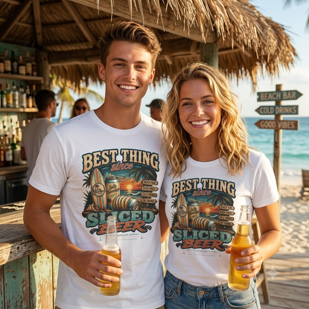 Best Thing Since Sliced Beer T-Shirt | Funny Beach Beer Shirt Printify