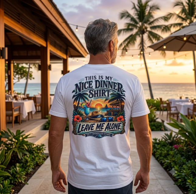 This Is My Nice Dinner Shirt Leave Me Alone Tee Printify