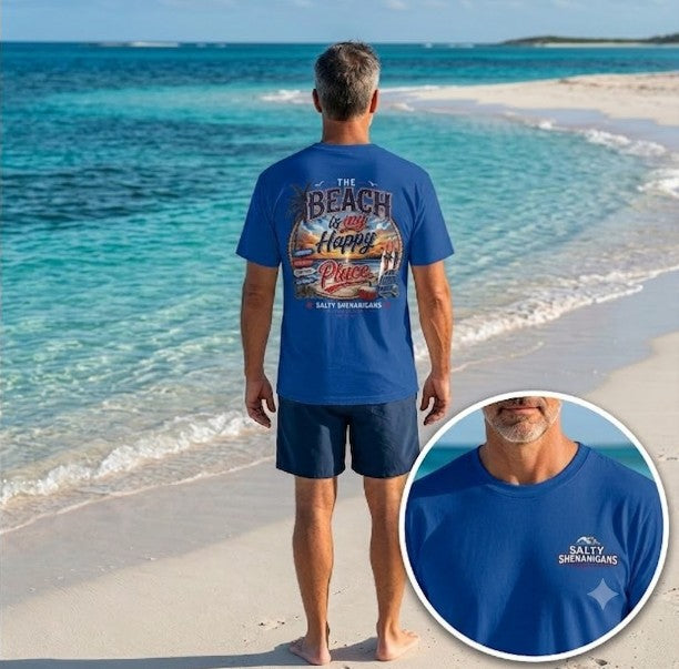 Beach Is My Happy Place Tall Tee Printify